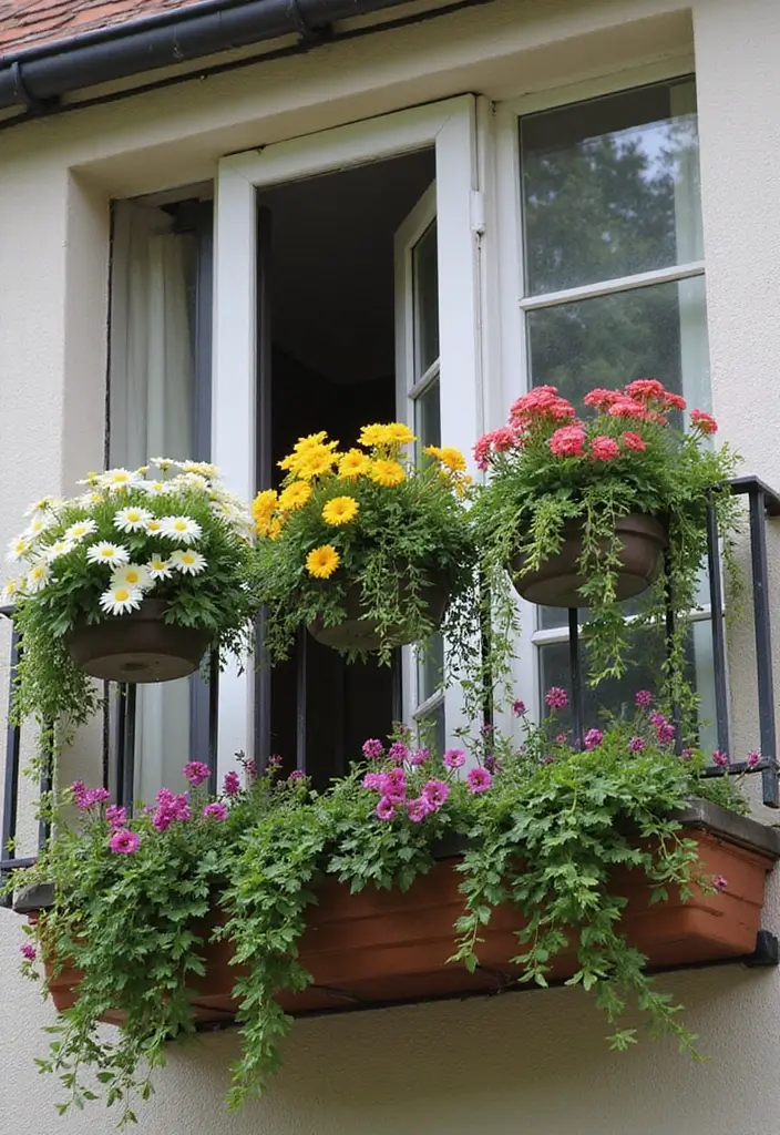 28 Balcony Apartment Ideas That Maximize Small Spaces 2 28 Balcony Apartment Ideas That Maximize Small Spaces - 2. Hanging Garden