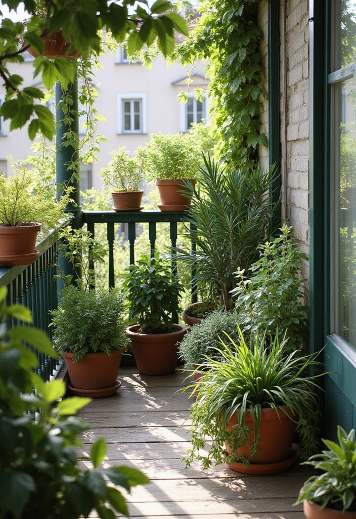 28 Balcony Apartment Ideas That Maximize Small Spaces 23 28 Balcony Apartment Ideas That Maximize Small Spaces - 23. Scented Plants