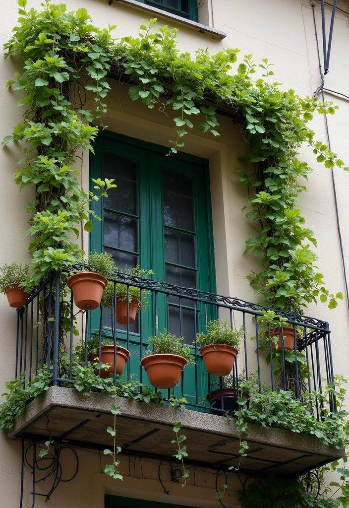 28 Balcony Apartment Ideas That Maximize Small Spaces 27 28 Balcony Apartment Ideas That Maximize Small Spaces - 27. Climbing Plants