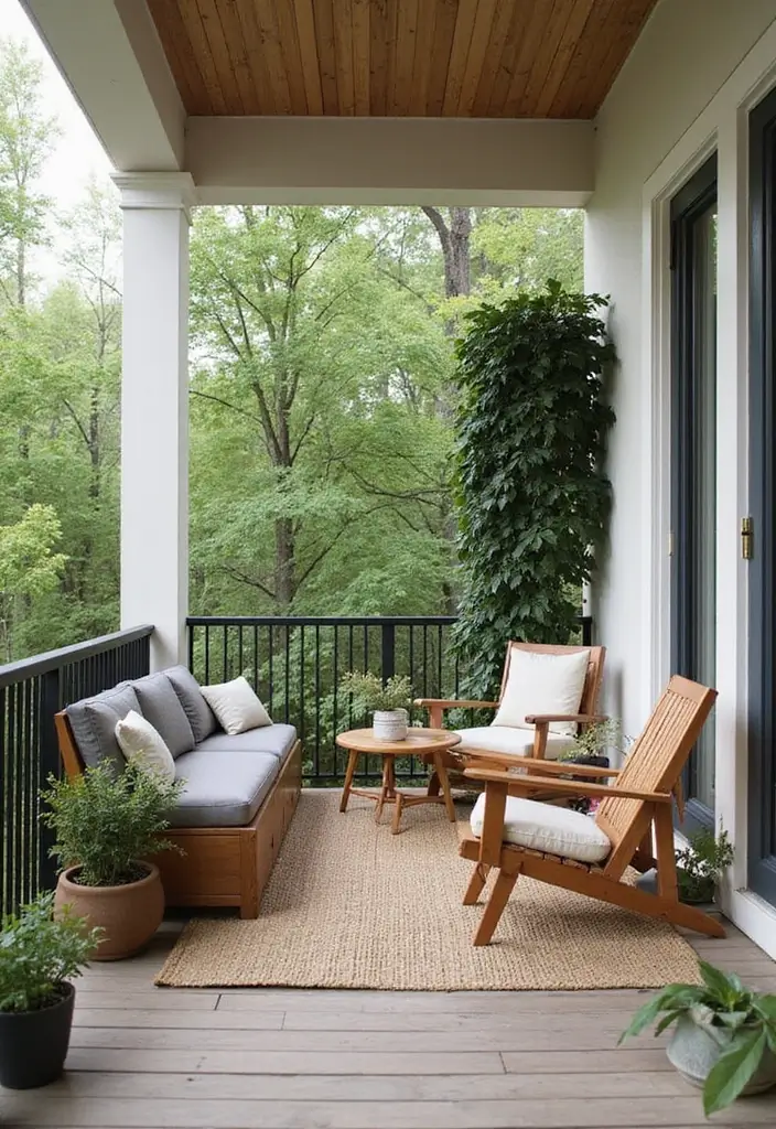 28 Balcony Apartment Ideas That Maximize Small Spaces 3 28 Balcony Apartment Ideas That Maximize Small Spaces - 3. Multi-Functional Furniture