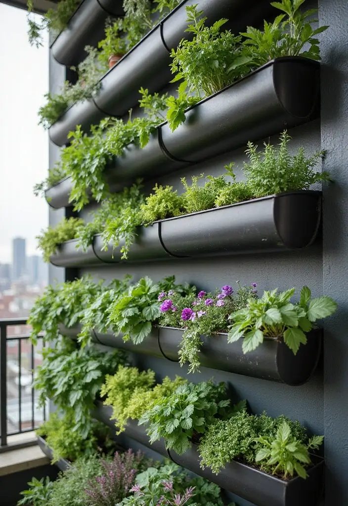 28 Balcony Apartment Ideas That Maximize Small Spaces 4 28 Balcony Apartment Ideas That Maximize Small Spaces - 4. Vertical Garden Planters