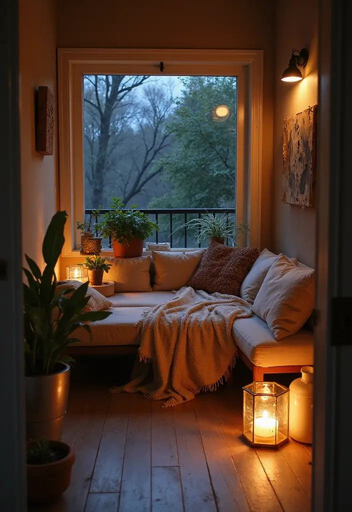 28 Balcony Apartment Ideas That Maximize Small Spaces 5 28 Balcony Apartment Ideas That Maximize Small Spaces - 5. Cozy Seating Nook