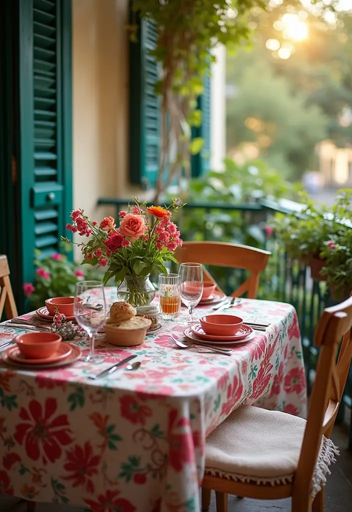 28 Balcony Apartment Ideas That Maximize Small Spaces 7 28 Balcony Apartment Ideas That Maximize Small Spaces - 7. Small Outdoor Dining Set