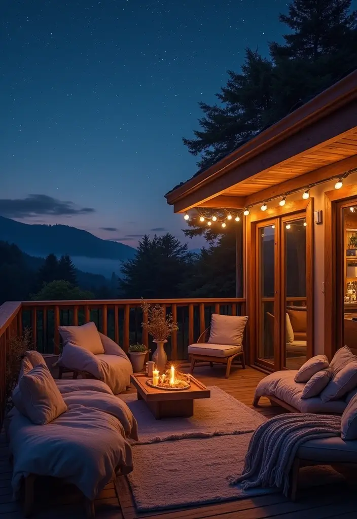 28 Balcony Bar Ideas Perfect for Relaxing Nights at Home 27 28 Balcony Bar Ideas Perfect for Relaxing Nights at Home - 27. Evening Stargazing Bar