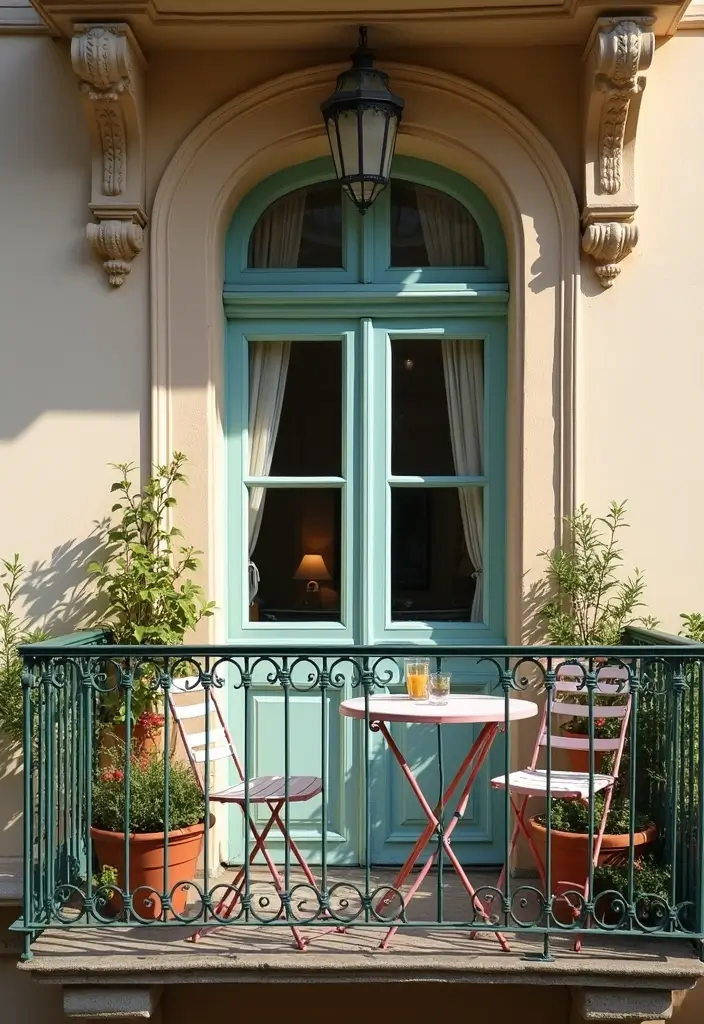 28 Balcony with Roof Ideas That Extend Outdoor Living - 14. Elegant French Balcony