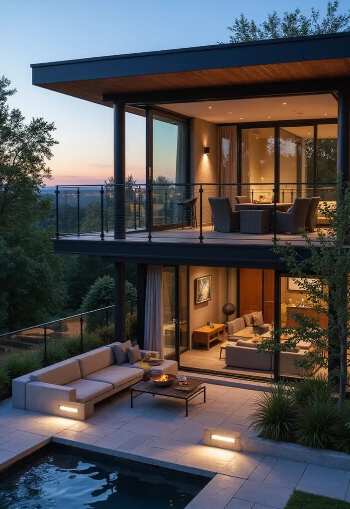 28 Balcony with Roof Ideas That Extend Outdoor Living - 8. Smart Tech Balcony