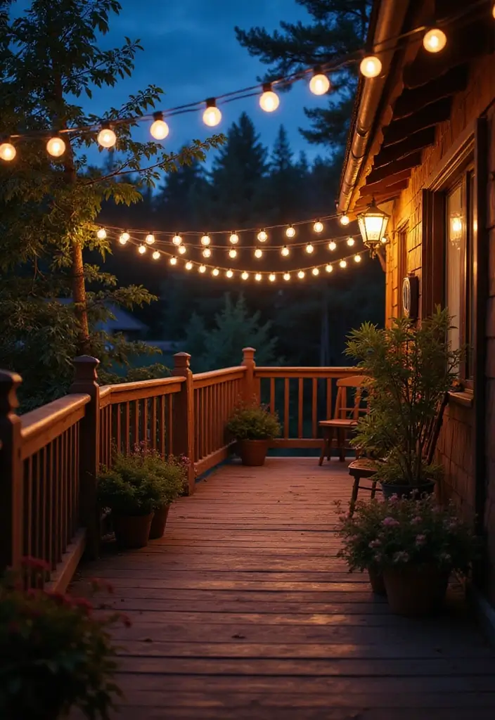 28 Bloxburg Balcony Ideas That Gamers Are Obsessed With - 14. Ambient Lighting