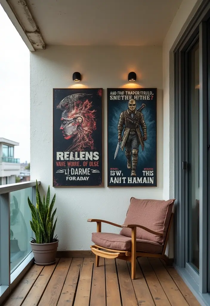 28 Bloxburg Balcony Ideas That Gamers Are Obsessed With - 19. Personalized Wall Art