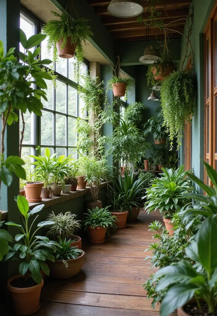 28 Bloxburg Balcony Ideas That Gamers Are Obsessed With - 2. Lush Plant Paradise