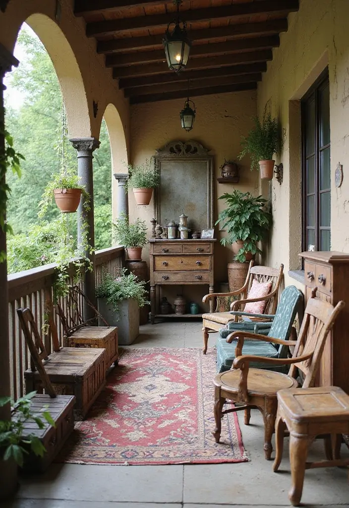 28 Bloxburg Balcony Ideas That Gamers Are Obsessed With - 21. Vintage Finds