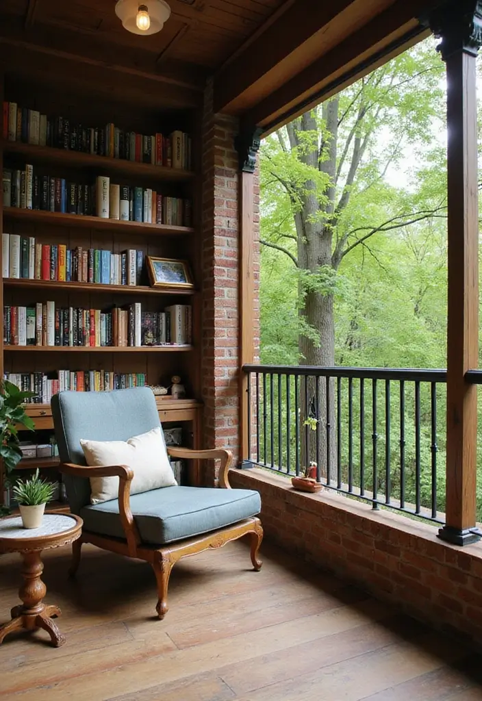 28 Bloxburg Balcony Ideas That Gamers Are Obsessed With - 22. Outdoor Reading Nook
