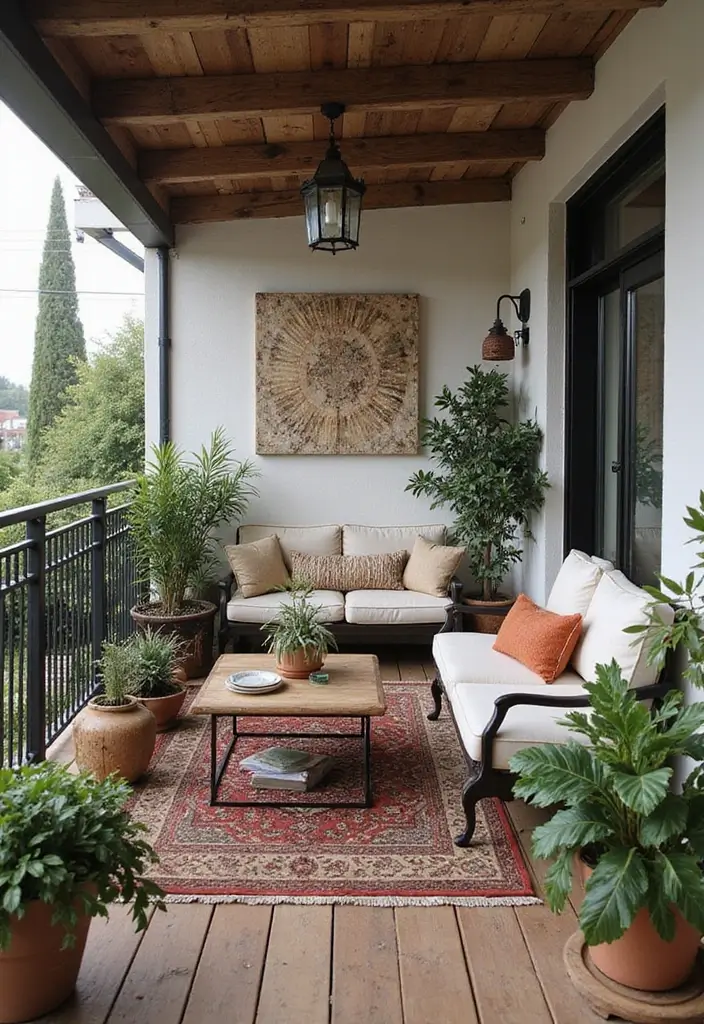 28 Bloxburg Balcony Ideas That Gamers Are Obsessed With - 26. Eclectic Mix