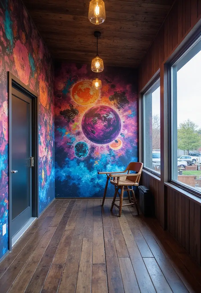 28 Bloxburg Balcony Ideas That Gamers Are Obsessed With - 28. Gaming Wall Mural