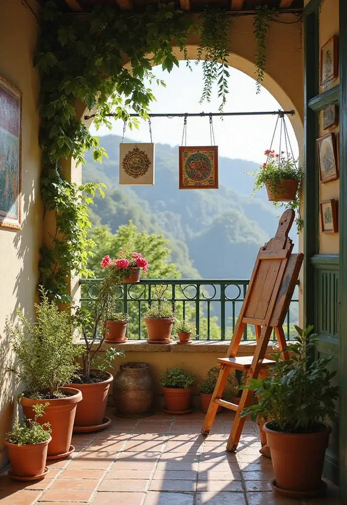28 Bloxburg Balcony Ideas That Gamers Are Obsessed With - 8. Artistic Expression