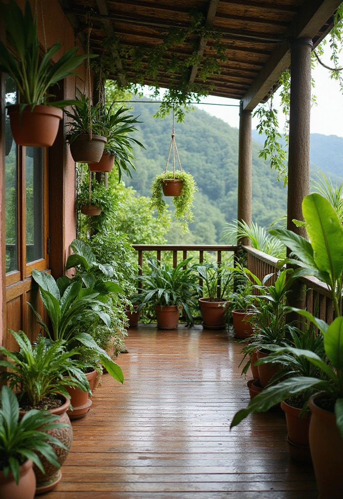 28 Coastal Balcony Ideas That Bring the Ocean Vibes Home - 2. Lush Greenery