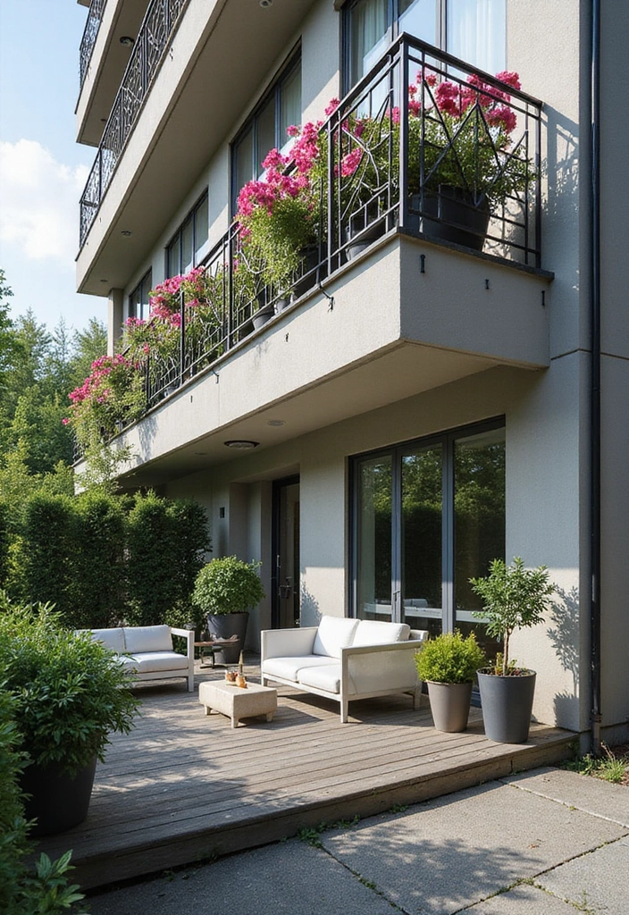 28 Modern Balcony Railing Designs That Look Sleek and Safe 11 28 Modern Balcony Railing Designs That Look Sleek and Safe - 11. Geometric Pattern Railings