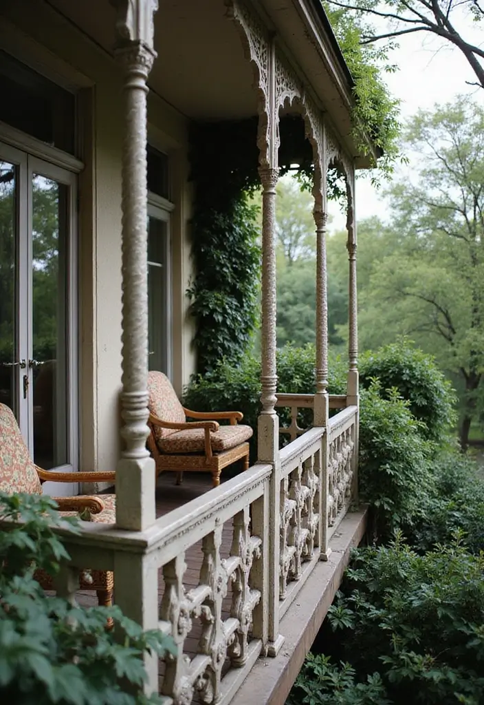 28 Modern Balcony Railing Designs That Look Sleek and Safe 16 28 Modern Balcony Railing Designs That Look Sleek and Safe - 16. Classic Victorian Railings