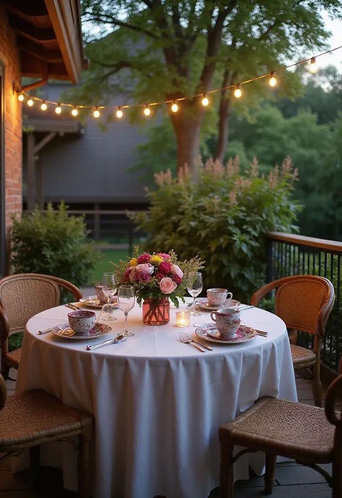 28 Old Balcony Makeover Ideas That Bring Back Life and Charm 11 28 Old Balcony Makeover Ideas That Bring Back Life and Charm - 11. Sweet Outdoor Dining Setup