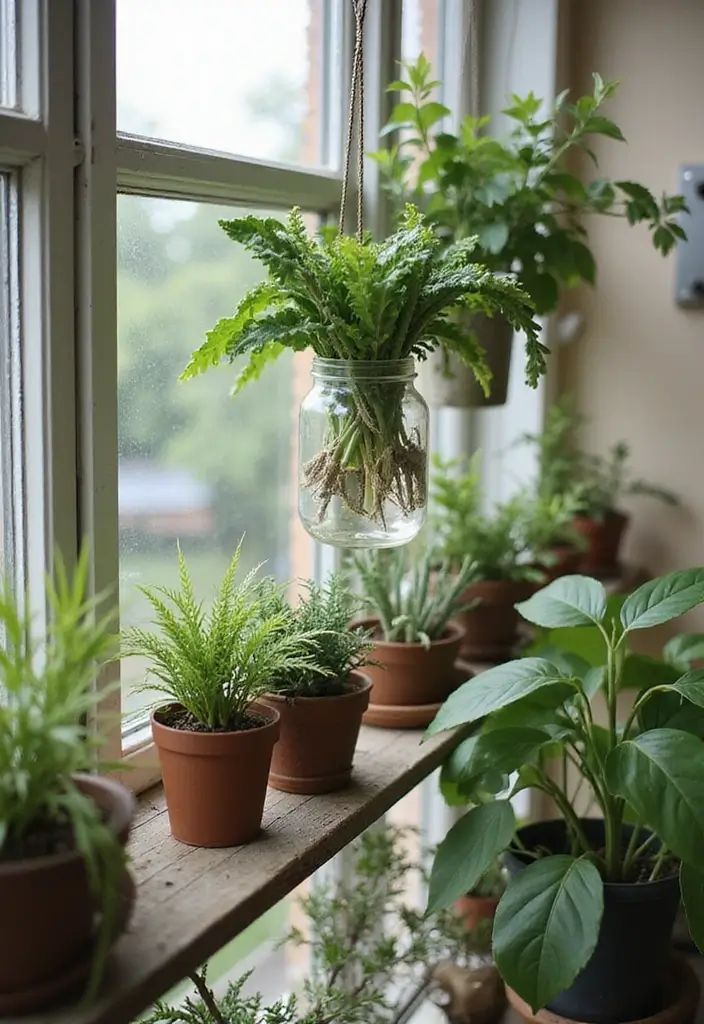 28 Old Balcony Makeover Ideas That Bring Back Life and Charm 22 28 Old Balcony Makeover Ideas That Bring Back Life and Charm - 22. Upcycled Glass Jar Planters