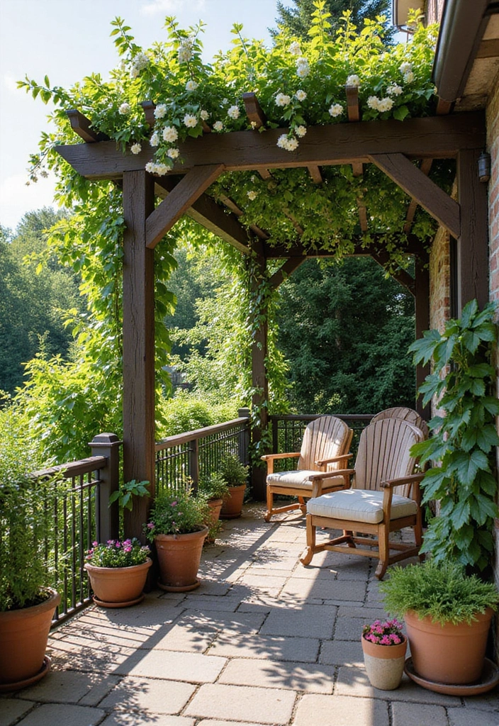28 Old Balcony Makeover Ideas That Bring Back Life and Charm 27 28 Old Balcony Makeover Ideas That Bring Back Life and Charm - 27. Garden Trellis for Vines