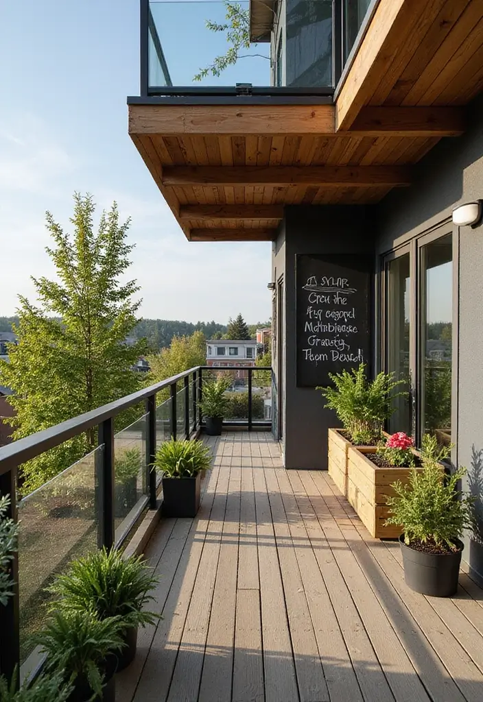 28 Room with Balcony Designs That Make Spaces Feel Bigger - 27. Engaging Interactive Elements