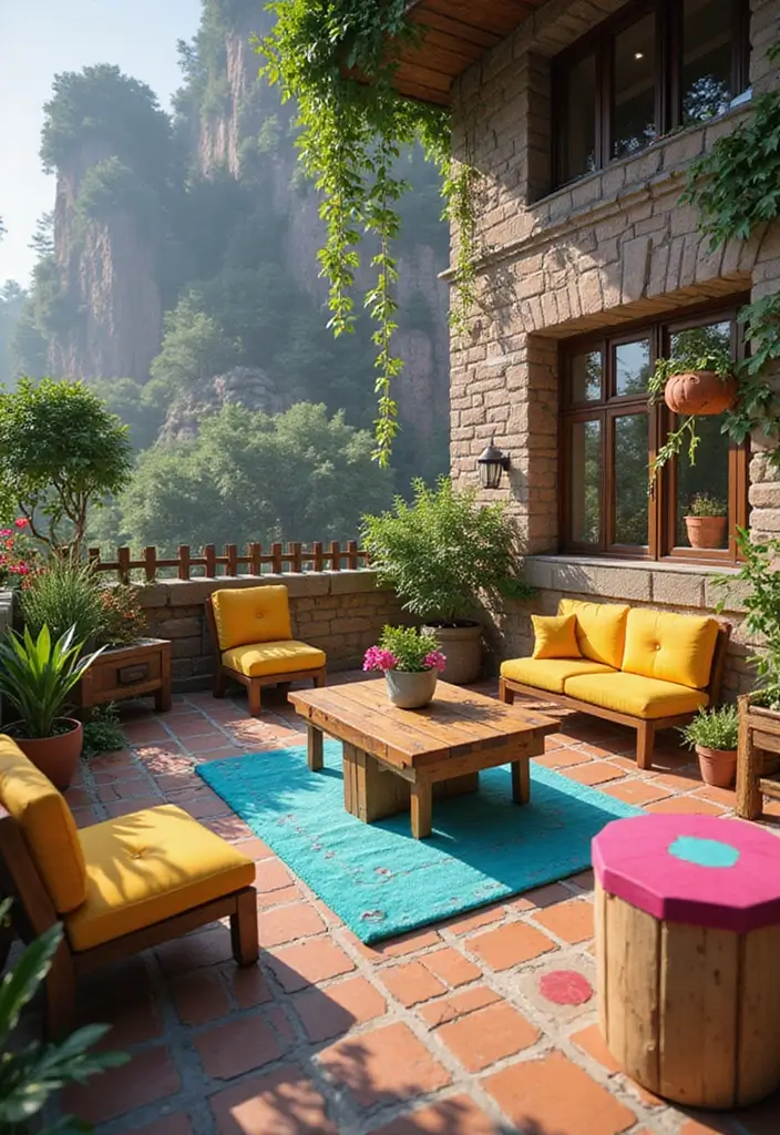 29 Balcony Design Ideas Pinterest Is Loving Right Now 13 29 Balcony Design Ideas Pinterest Is Loving Right Now - 13. Colorful Balcony Furniture Styles