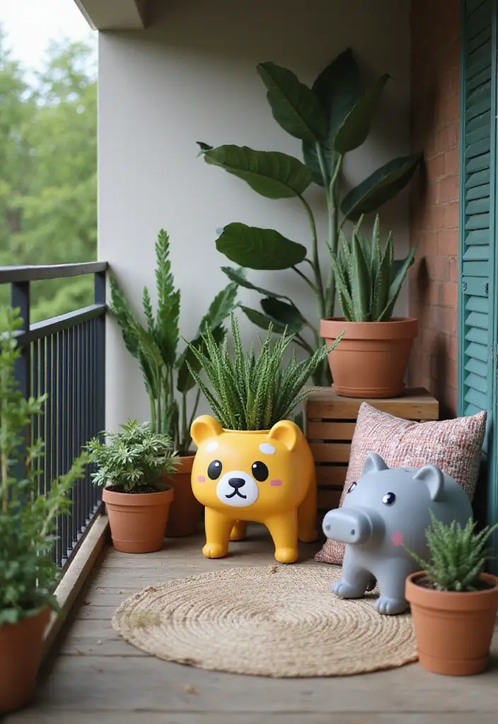 29 Balcony Design Ideas Pinterest Is Loving Right Now 17 29 Balcony Design Ideas Pinterest Is Loving Right Now - 17. Cute Animal Accessories