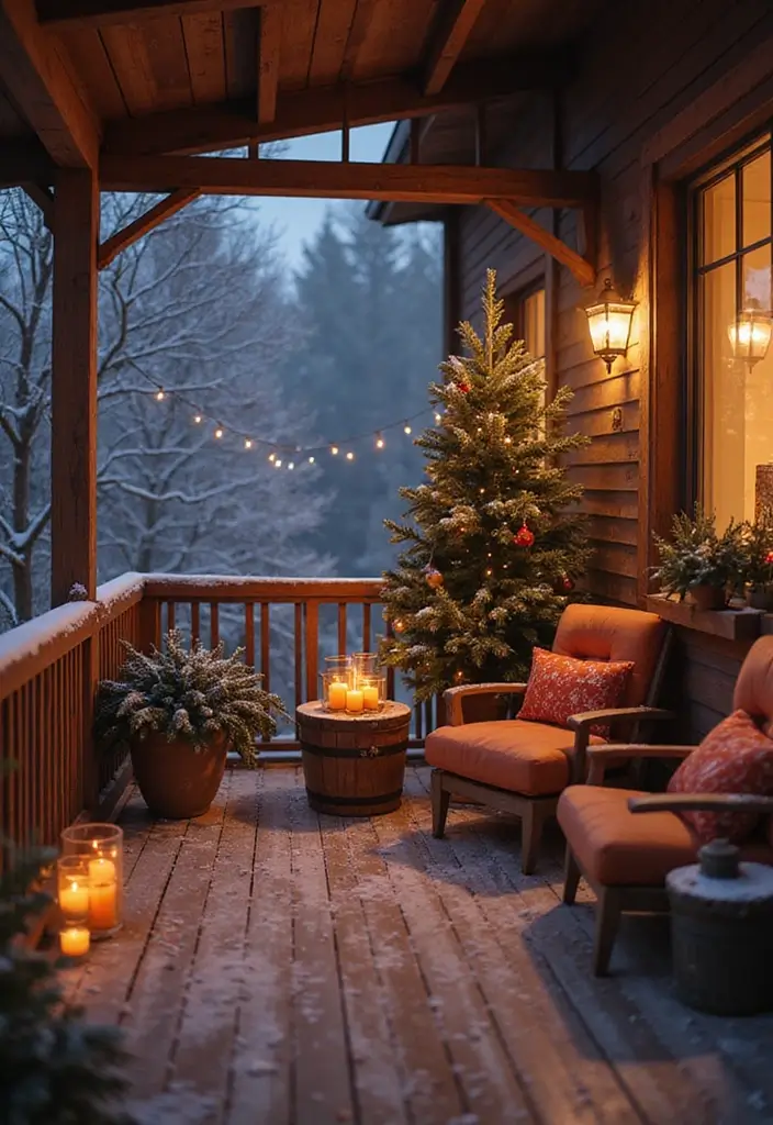 29 Balcony Design Ideas Pinterest Is Loving Right Now 18 29 Balcony Design Ideas Pinterest Is Loving Right Now - 18. Cozy Winter Wonderland