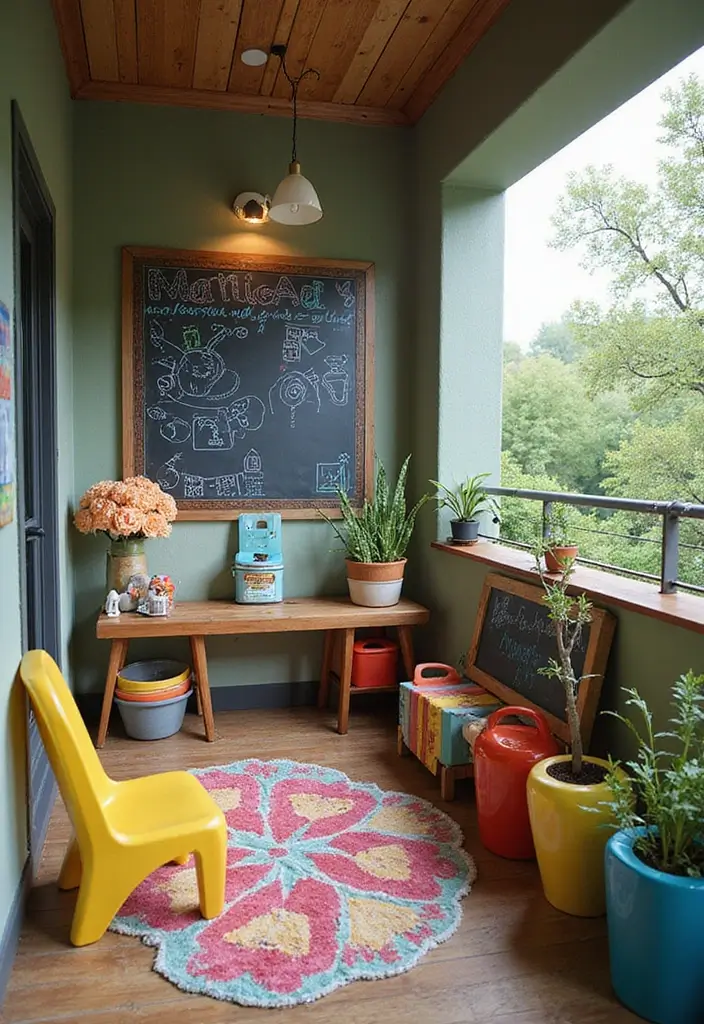 29 Balcony Design Ideas Pinterest Is Loving Right Now 23 29 Balcony Design Ideas Pinterest Is Loving Right Now - 23. Interactive Kids' Space