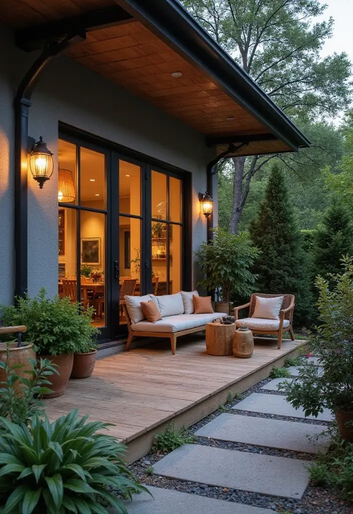 29 Balcony Floor Design Inspirations Guests Will Notice - 29. Outdoor Living Room Effect