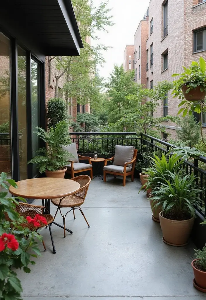 29 Balcony Floor Design Inspirations Guests Will Notice - 6. Concrete Flooring