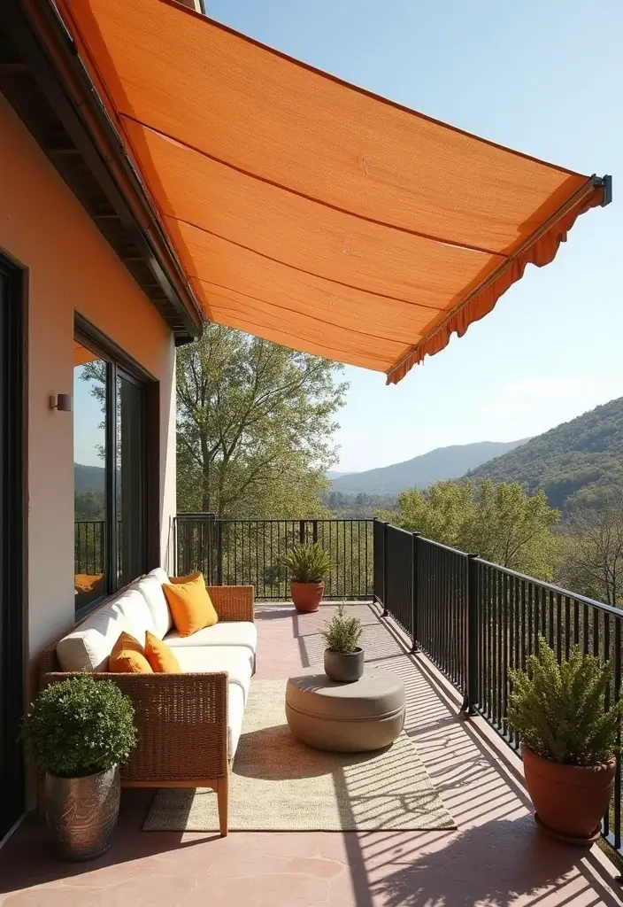 29 Balcony Shade Solutions That Keep You Cool and Cozy 17 29 Balcony Shade Solutions That Keep You Cool and Cozy - 17. Shade Fabrics for Custom Designs