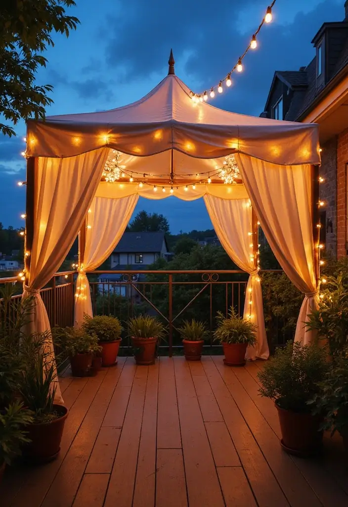 29 Balcony Shade Solutions That Keep You Cool and Cozy 2 29 Balcony Shade Solutions That Keep You Cool and Cozy - 2. Cozy Canopy Tents for Ultimate Shade
