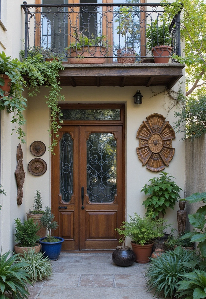 29 Brilliant Ideas for Balcony That Fit Any Budget 10 29 Brilliant Ideas for Balcony That Fit Any Budget - 10. Outdoor Art and Decor
