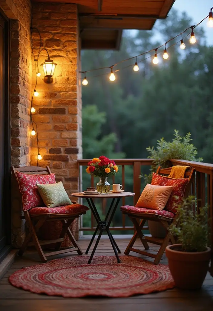 29 Brilliant Ideas for Balcony That Fit Any Budget 2 29 Brilliant Ideas for Balcony That Fit Any Budget - 2. Cozy Mini Seating Area
