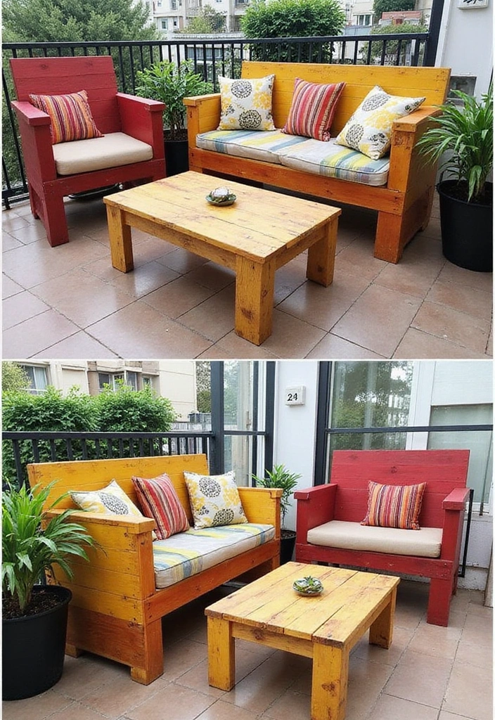 29 Brilliant Ideas for Balcony That Fit Any Budget 3 29 Brilliant Ideas for Balcony That Fit Any Budget - 3. DIY Pallet Furniture