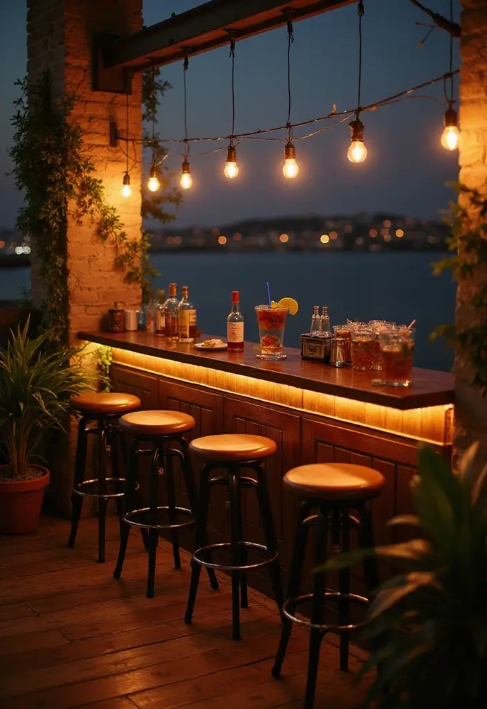29 Brilliant Ideas for Balcony That Fit Any Budget 8 29 Brilliant Ideas for Balcony That Fit Any Budget - 8. Balcony Bar Setup