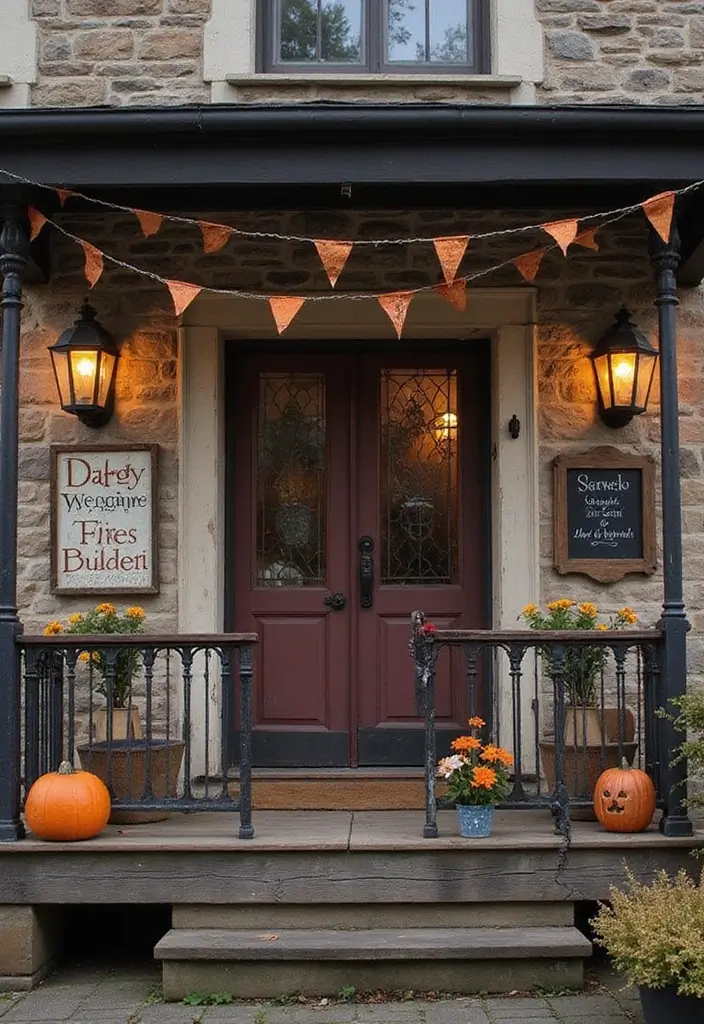 29 Master Bedrooms with Balcony Inspirations That Look Dreamy - 10. Vintage Halloween Decor