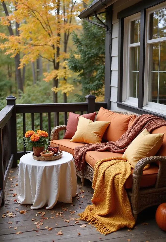 29 Master Bedrooms with Balcony Inspirations That Look Dreamy - 12. Autumn Color Palettes