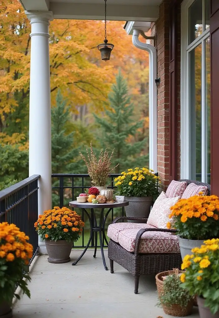 29 Master Bedrooms with Balcony Inspirations That Look Dreamy - 2. Elegant Fall Florals