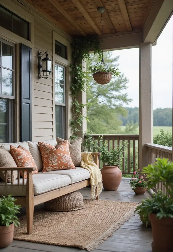 29 Master Bedrooms with Balcony Inspirations That Look Dreamy - 26. Inviting Porch Swings