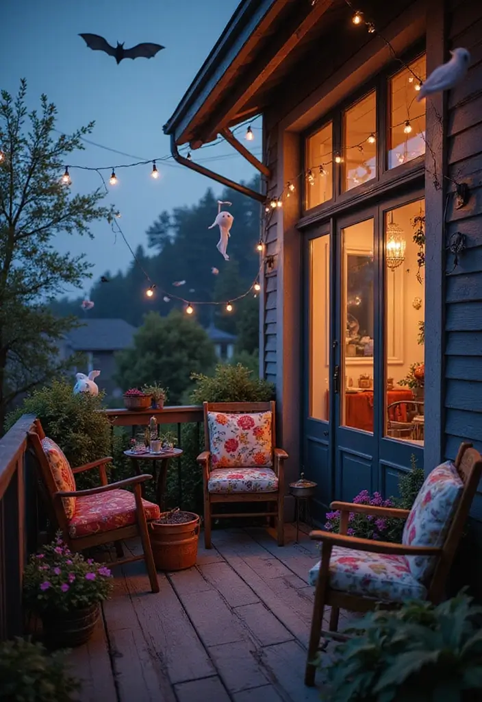 29 Master Bedrooms with Balcony Inspirations That Look Dreamy - 3. Whimsical Halloween Themes
