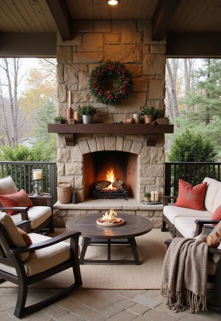 29 Master Bedrooms with Balcony Inspirations That Look Dreamy - 8. Outdoor Fireplace Gatherings