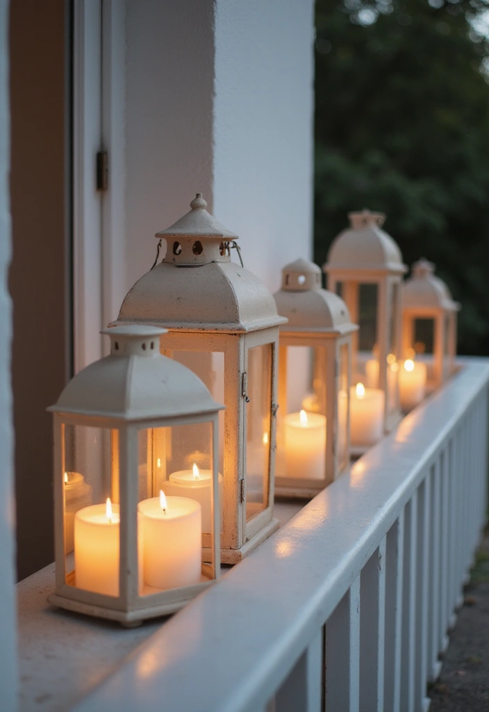 29 Minimalist Balcony Inspirations That Feel Calm and Modern 1 29 Minimalist Balcony Inspirations That Feel Calm and Modern - 1. Soft Lanterns for a Cozy Glow