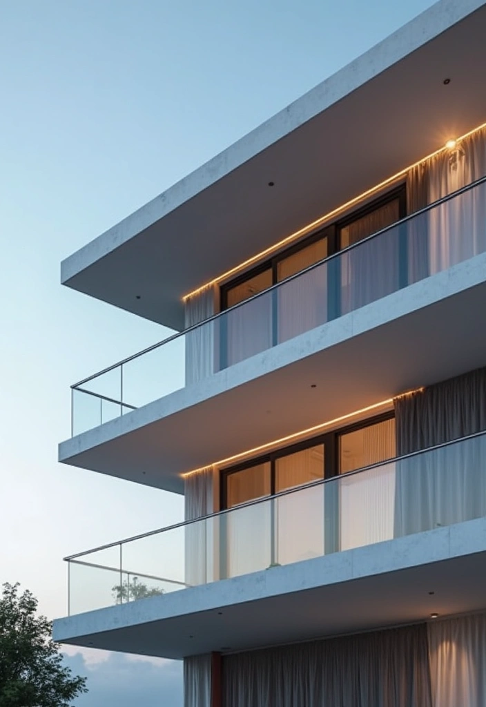 29 Minimalist Balcony Inspirations That Feel Calm and Modern 16 29 Minimalist Balcony Inspirations That Feel Calm and Modern - 16. Stylish Balustrades