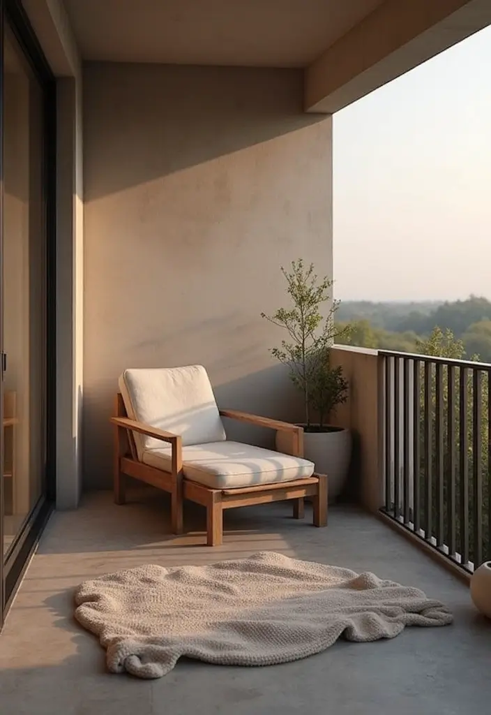29 Minimalist Balcony Inspirations That Feel Calm and Modern 28 29 Minimalist Balcony Inspirations That Feel Calm and Modern - 28. Crafting Personal Moments