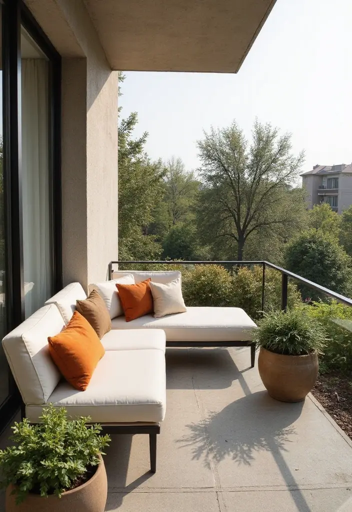 29 Minimalist Balcony Inspirations That Feel Calm and Modern 5 29 Minimalist Balcony Inspirations That Feel Calm and Modern - 5. Seating that Stays Sleek