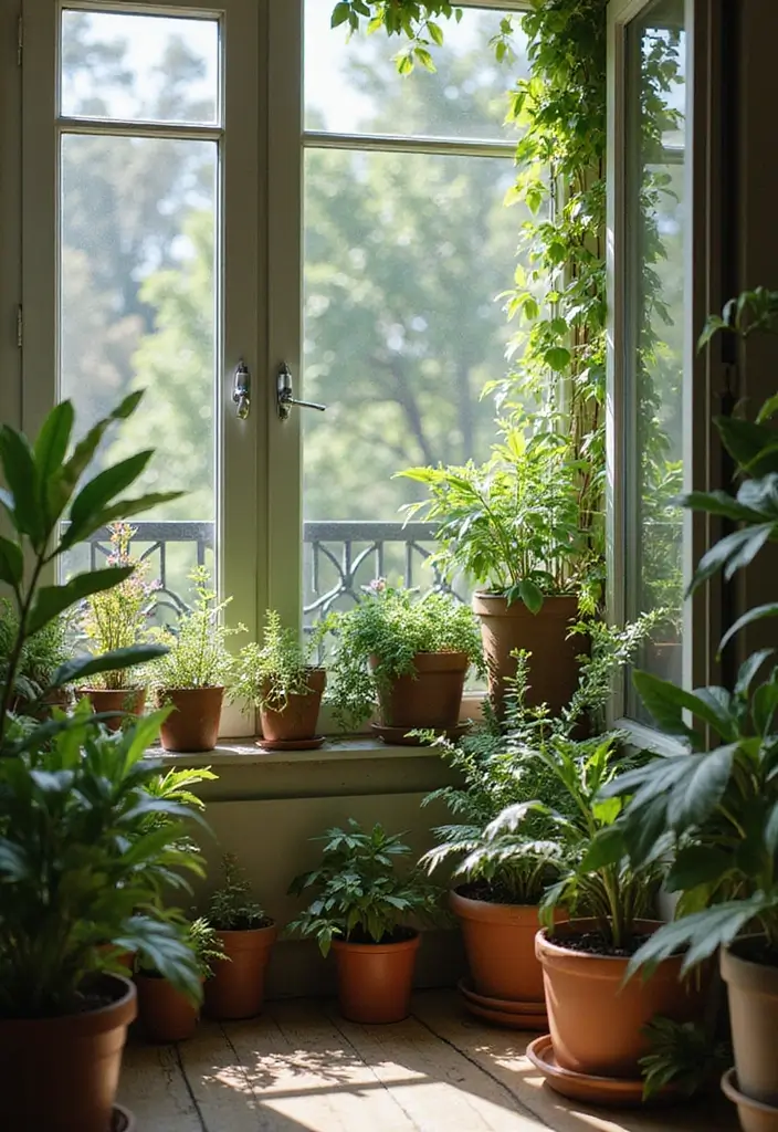 29 Small Balcony Decor Tips That Make It Look Bigger and Cozier 12 29 Small Balcony Decor Tips That Make It Look Bigger and Cozier - 12. Integrate Plants Wisely
