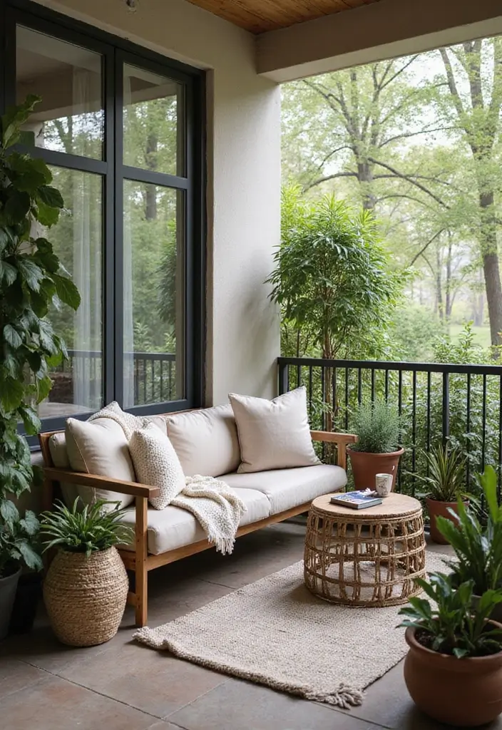 29 Small Balcony Decor Tips That Make It Look Bigger and Cozier 13 29 Small Balcony Decor Tips That Make It Look Bigger and Cozier - 13. Create a Cozy Nook