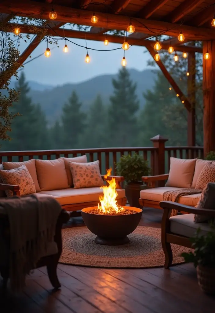 29 Small Balcony Decor Tips That Make It Look Bigger and Cozier 14 29 Small Balcony Decor Tips That Make It Look Bigger and Cozier - 14. Add a Fire Pit